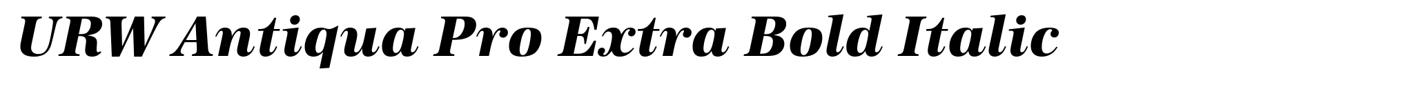 URW Antiqua Pro Extra Bold Italic image